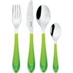 Posate gocce verde acido 4pz