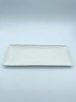 Vassoio rettangolo Plum in Porcellana