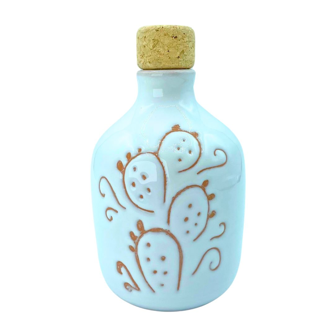 Oliera in ceramica fico d'india bianca 19,5cm Oliera in ceramica fico d'india bianca 19,5cm