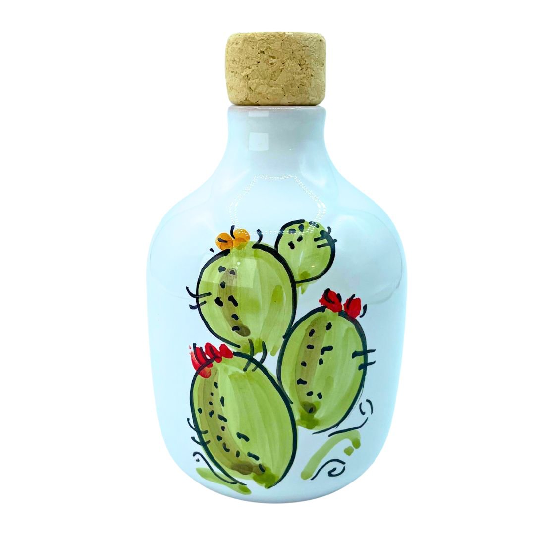 Oliera in ceramica fico d'india colorata 19.5cm di bottega degli artisti Oliera in ceramica fico d'india colorata 19.5cm