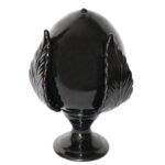 Pumo in Ceramica nero 27cm