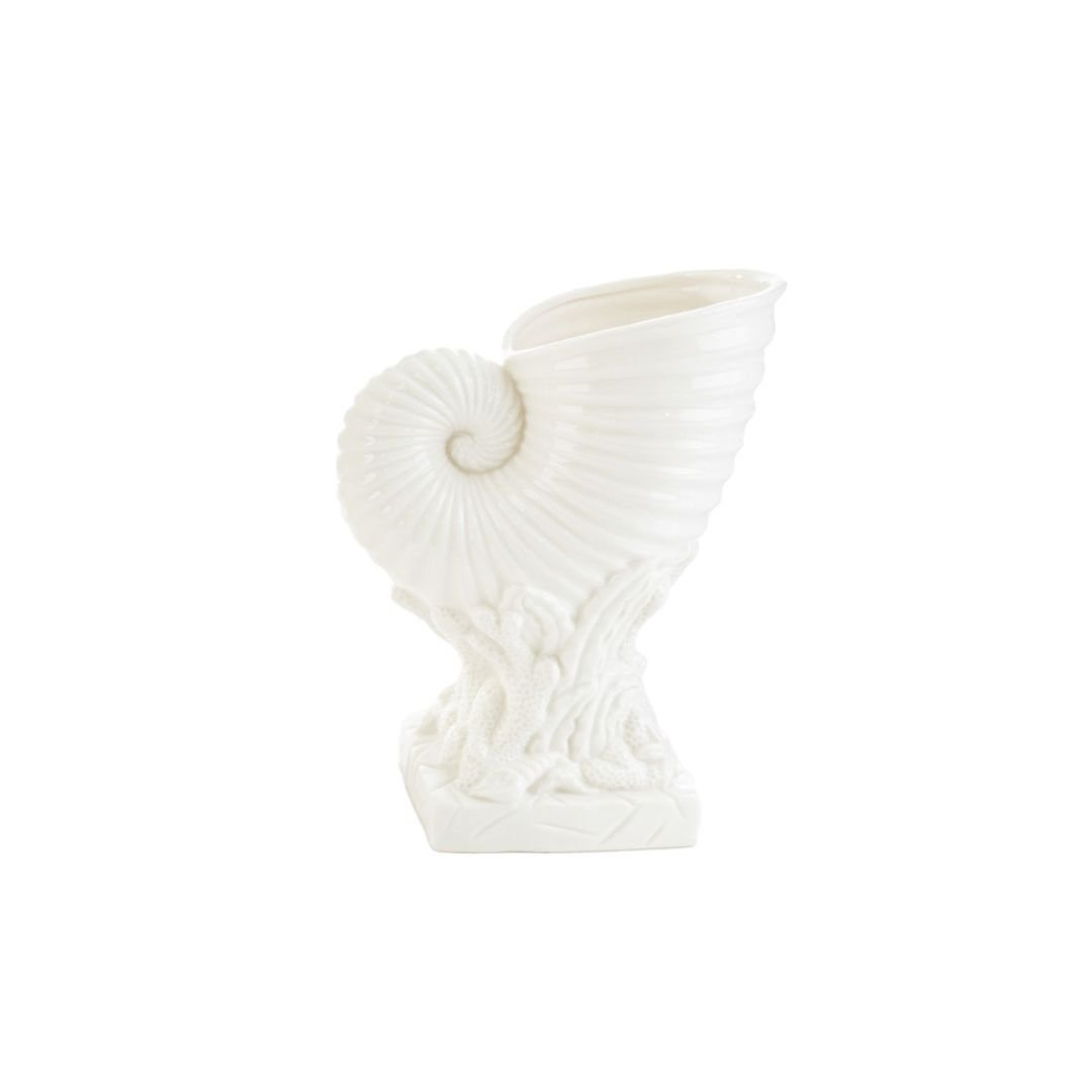 Vaso conchiglia in porcellana 23cm di Le Stelle Vaso conchiglia in porcellana 23cm