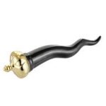 Corno nero e oro 16cm