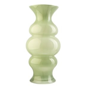 vaso in vetro soffiato verde 50cm