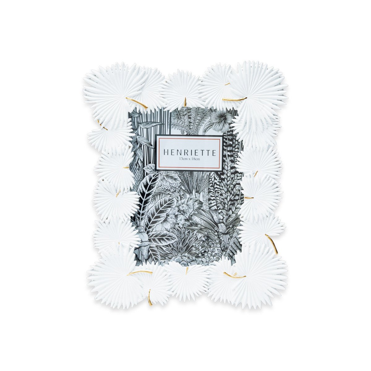 Cornice Palme Bianca Ostuni 13x18cm di Henriette Cornice Palme Bianca Ostuni 13x18cm