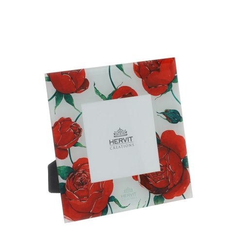 Cornice rose baccarat bianca 17x17cm Cornice rose baccarat bianca 17x17cm