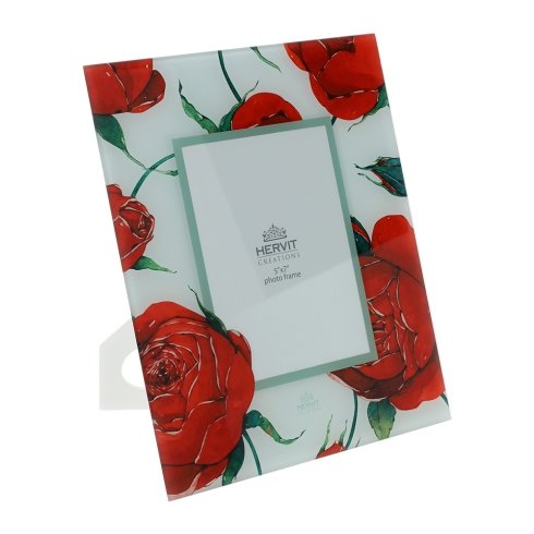 Cornice rose baccarat bianca 24x29cm Cornice rose baccarat bianca 24x29cm