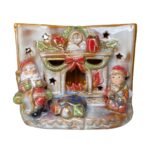 Libro babbo natale in porcellana