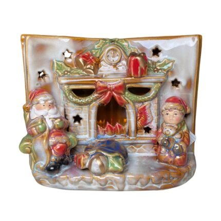 Libro babbo natale in porcellana