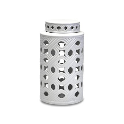 Potiche cilindrica Intrecci 31cm