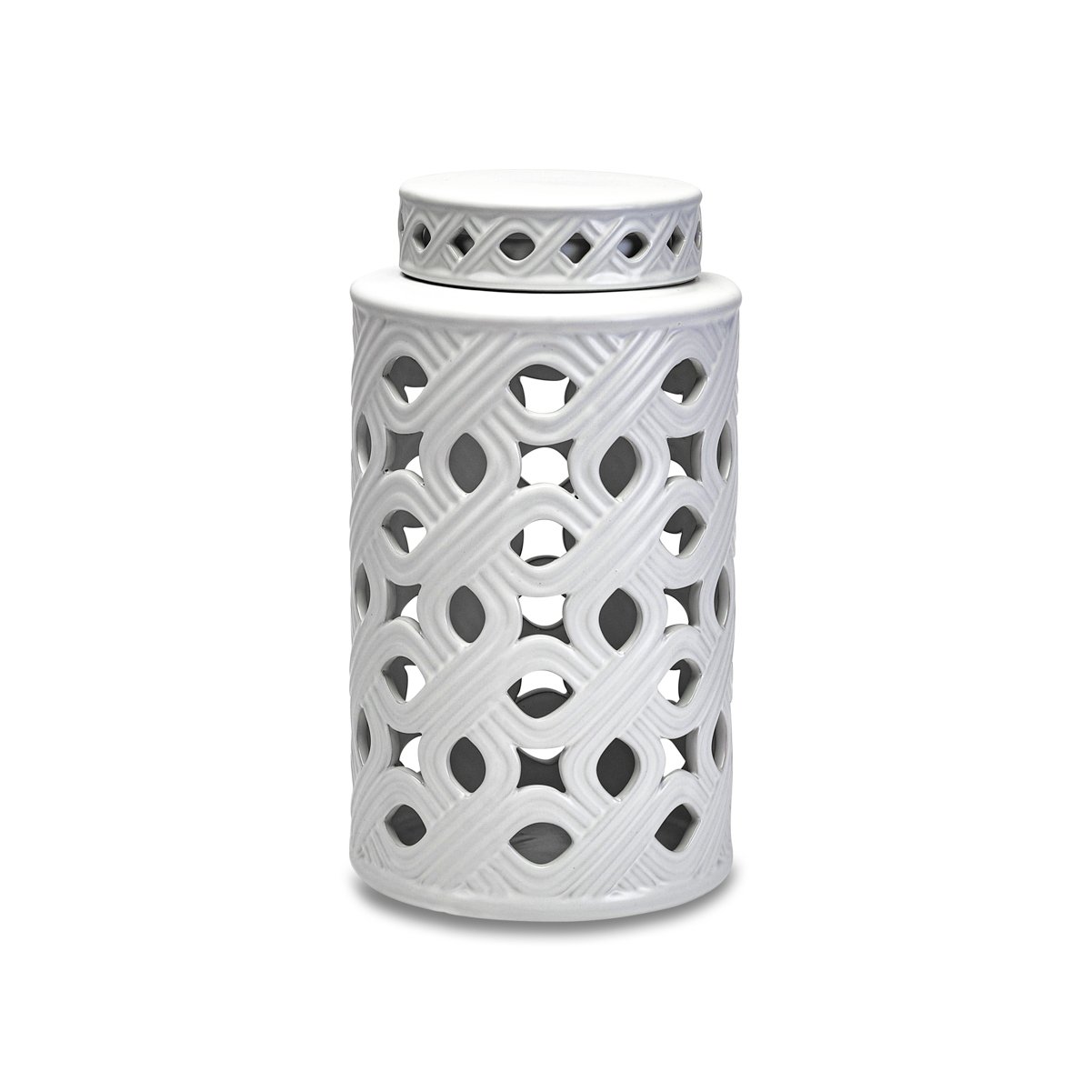 Potiche cilindrica Intrecci 31cm di henriette Potiche cilindrica Intrecci 31cm