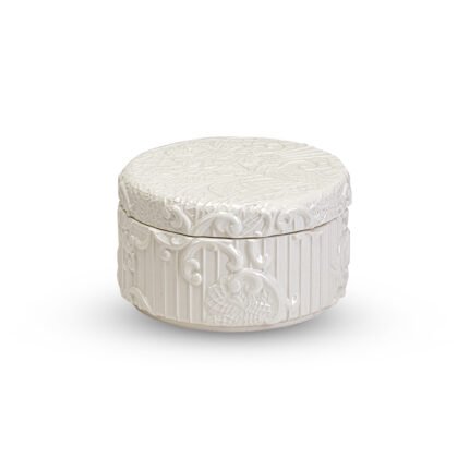 Scatola bianca dentelle 14cm