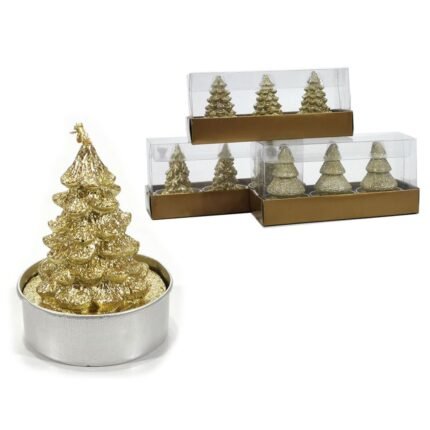 Set tre candele tealight albero