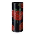 Vaso Rose Baccarat Nero 30cm