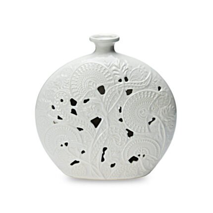 Vaso bianco Lotus 25cm