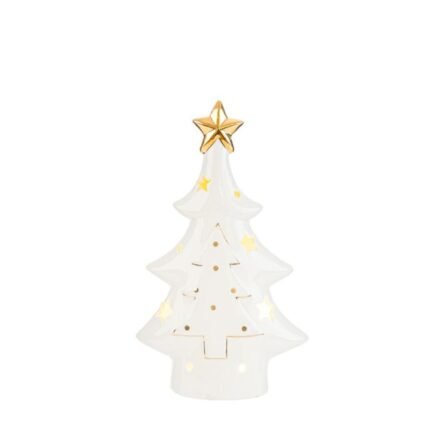 Albero Natalizio in Porcellana a Led 20cm