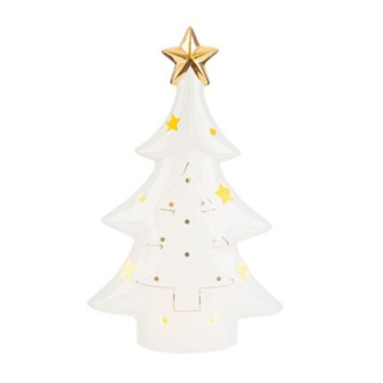 Albero Natalizio in Porcellana a Led 25cm