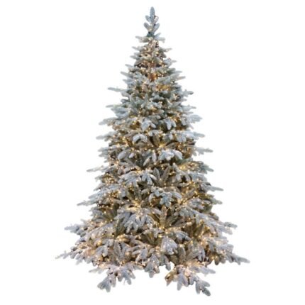 Albero di Natale Innevato con Luci 240cm