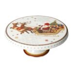 Alzata Christmas in porcellana