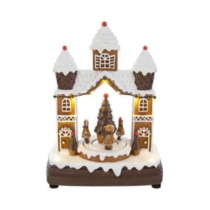 Casetta Zenzero con Luci e Melodie