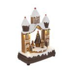 Casetta Zenzero con Luci e Melodie laterale Le Stelle