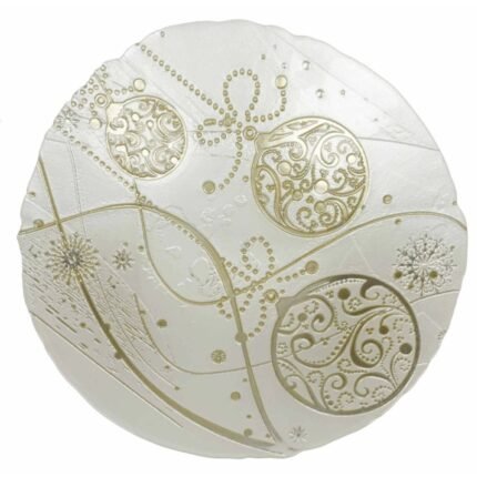 Centrotavola Regalomagia Bianco e Oro 40cm