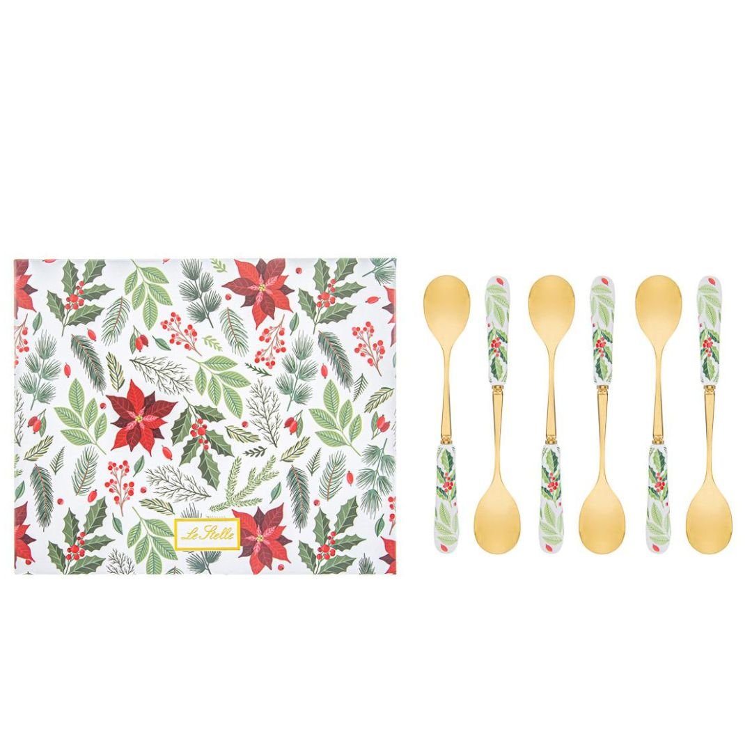 Cucchiaini Natalizi Bianco Natale di Le Stelle Cucchiaini Natalizi Bianco Natale