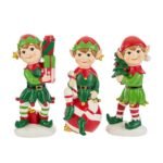 Elfo di Natale in resina 16cm