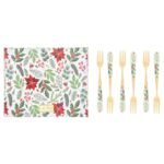 Forchettine Natalizie Bianco Natale