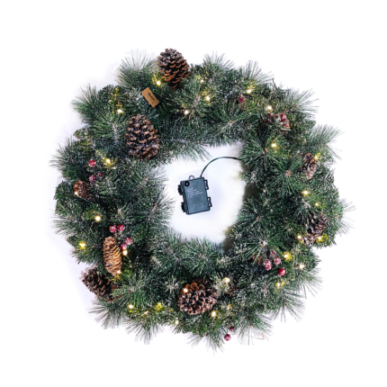 Ghirlanda Natalizia con Luci Bianche