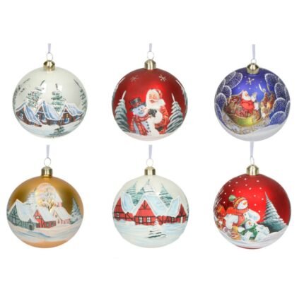 Palla di Natale Artigianale in Vetro Soffiato