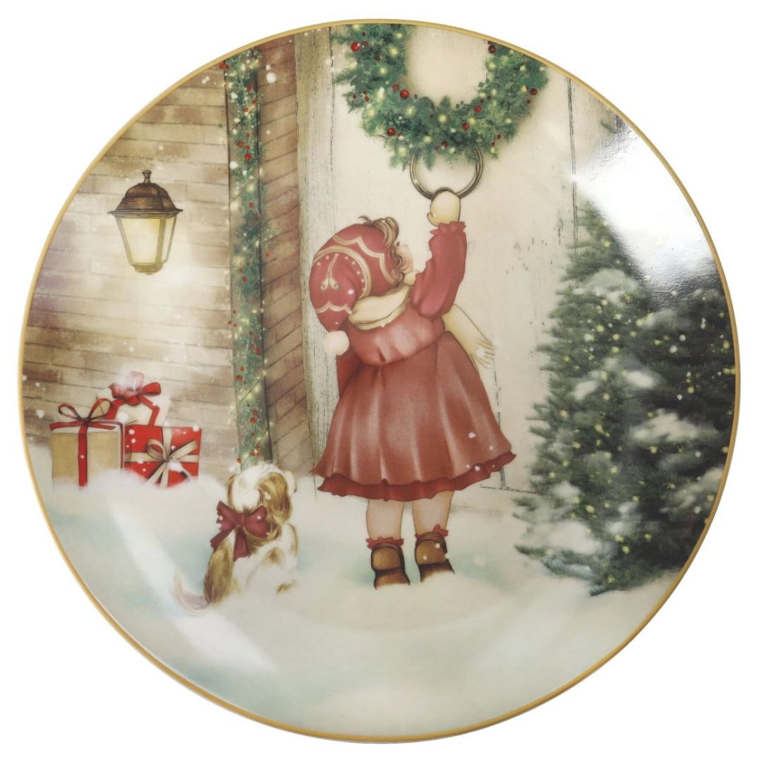 Piatto cuccioli bambina porcellana di Brandani Piatto cuccioli bambina porcellana