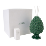 Profumatore pigna verde in porcellana