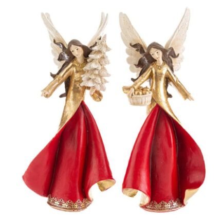 Angelo Natalizio Rosso e Oro 33cm