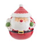 Scatola Ceramica Babbo Natale 21cm