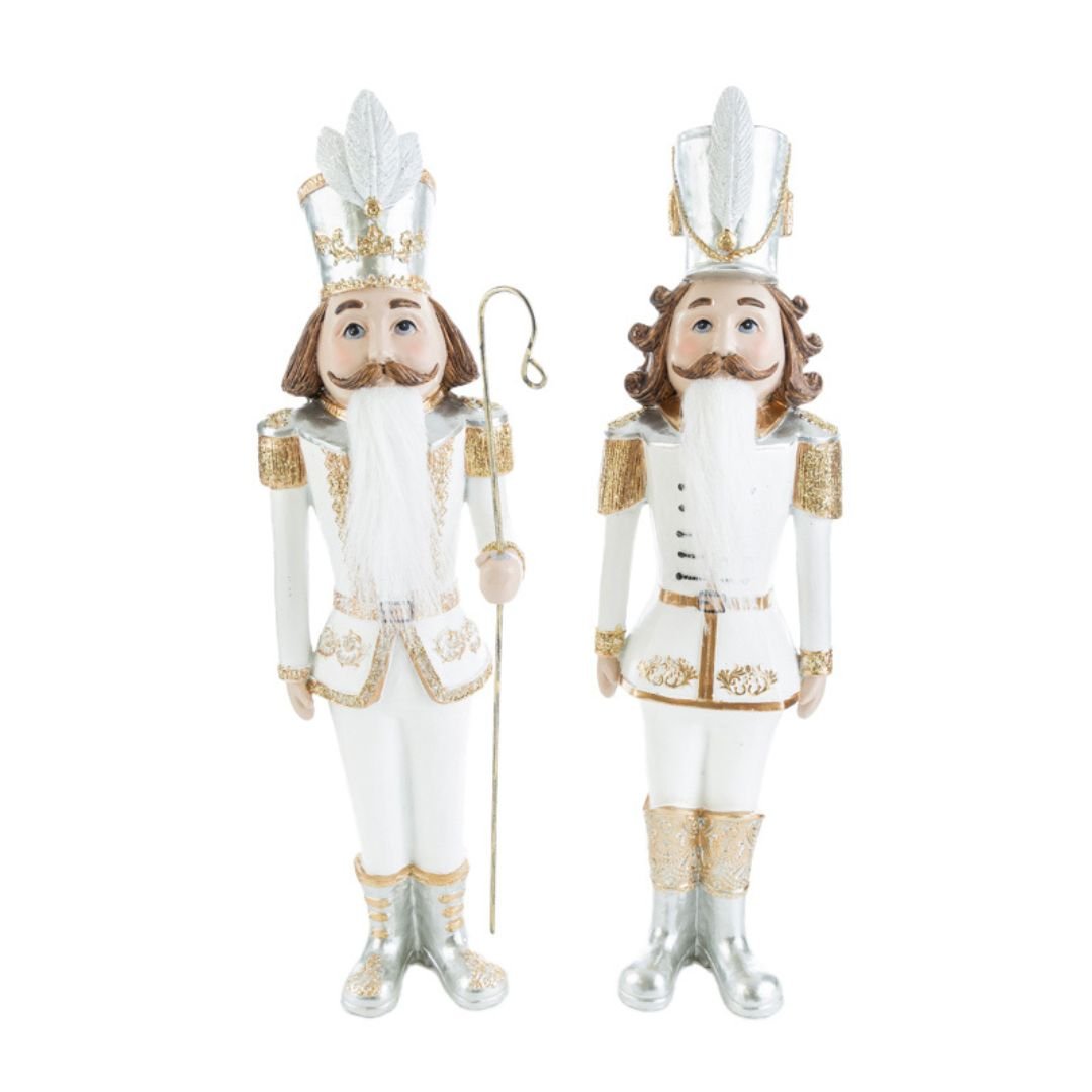 Soldatino Bianco e oro 41cm di Le Stelle Soldatino Bianco e oro 41cm