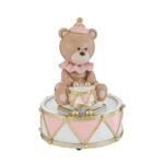 Carillon Orsetto Rosa 16cm