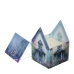 Contenitore Candela Profumata Cottage Blu