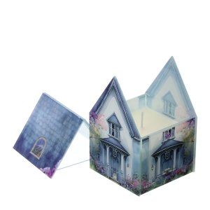 Contenitore Candela Profumata Cottage Blu