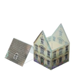 Contenitore Candela Profumata Cottage Giallo alla fragranza Oud