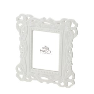 Cornice in Porcellana Bianca Lily 8x13cm