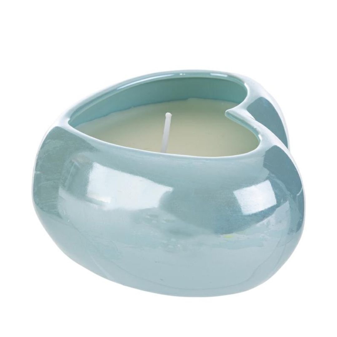 Cuore Celeste con Candela Soia di Le Stelle Bomboniere Cuore Celeste con Candela Soia