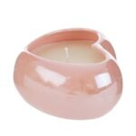 Cuore Rosa con Candela Soia