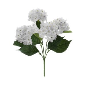Mazzo 6 Ortensie Bianche 38cm