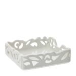 Portatovaglioli Jolie in Ceramica Bianca