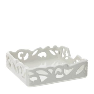 Portatovaglioli Jolie in Ceramica Bianca