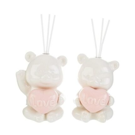 Profumatore Orsetto Porcellana Rosa 13cm