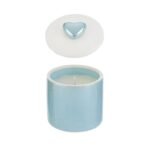 Scatola Candela Soia Celeste