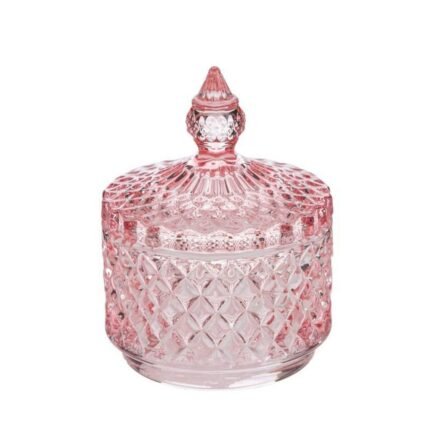 Scatola Vetro Dorothy Rosa 11cm