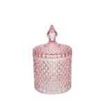 Scatola Vetro Dorothy Rosa 13cm
